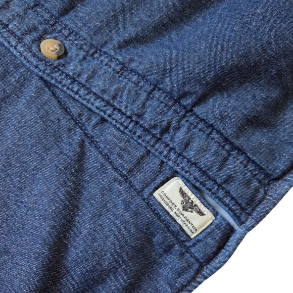 Wrangler Sherpa Lined Jacket Men's 2XL Faux Denim 100% Cotton Western Wear Chore - Picture 4 of 8